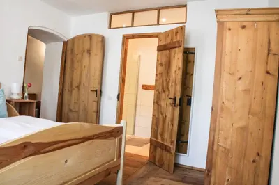 Ein Bett oder Betten in einem Zimmer der Unterkunft Biohof Pürten