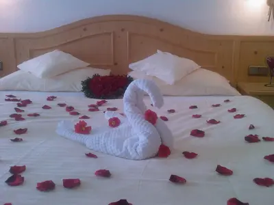 Ein Bett oder Betten in einem Zimmer der Unterkunft Hotel Schatten