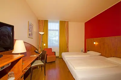 Ein Bett oder Betten in einem Zimmer der Unterkunft 1, 2, sleep Boardinghouse Unterschleißheim Zentrum