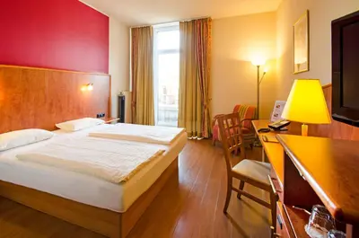 Ein Bett oder Betten in einem Zimmer der Unterkunft 1, 2, sleep Boardinghouse Unterschleißheim Zentrum