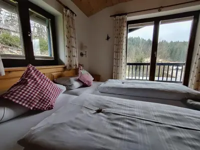 Ein Bett oder Betten in einem Zimmer der Unterkunft Rusticana
