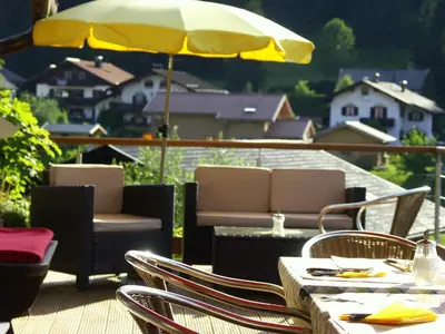 Das Gebäude in dem sich die Pension befindet