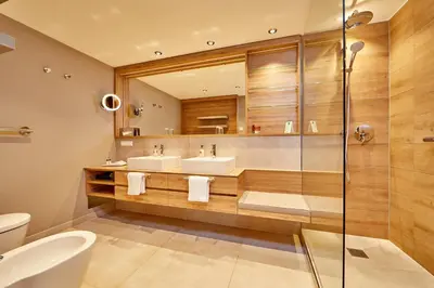 Ein Badezimmer in der Unterkunft Hotel Zugspitze