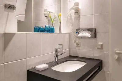 Ein Badezimmer in der Unterkunft Hotel Seehof