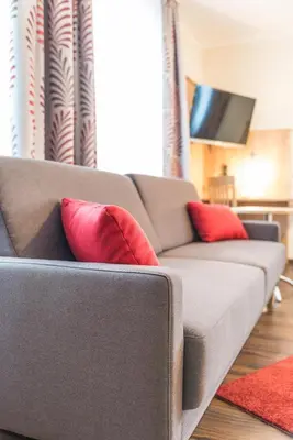 Ein Sitzbereich in der Unterkunft Hotel Gasthof Hainzinger