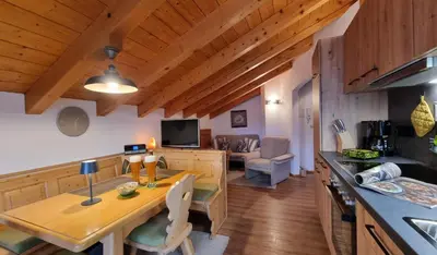 Küche/Küchenzeile in der Unterkunft Gästehaus Alpenparadies