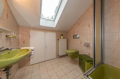 Ein Badezimmer in der Unterkunft Gröbl-Alm Haus zur schönen Aussicht