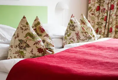 Ein Bett oder Betten in einem Zimmer der Unterkunft das HOTEL in München