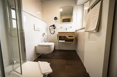 Ein Badezimmer in der Unterkunft Hohenester Gasthaus & Hotel
