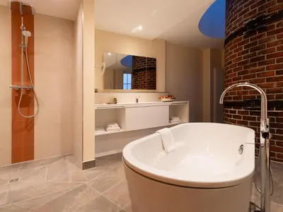 Ein Badezimmer in der Unterkunft Gutshotel Odelzhausen