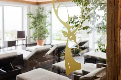 Ein Sitzbereich in der Unterkunft Berghaus - Der Westerhof Hotel