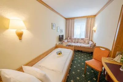 Ein Bett oder Betten in einem Zimmer der Unterkunft Chalét zum Kurfürst