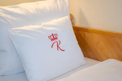 Ein Bett oder Betten in einem Zimmer der Unterkunft Chalét zum Kurfürst