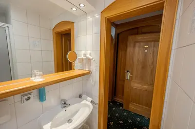Ein Badezimmer in der Unterkunft Chalét zum Kurfürst