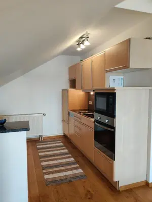Küche/Küchenzeile in der Unterkunft Festl Apartments - Nähe Messe München, Therme Erding