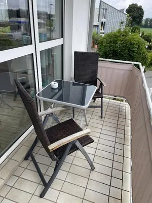Ein Balkon oder eine Terrasse in der Unterkunft Festl Apartments - Nähe Messe München, Therme Erding