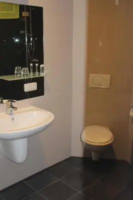 Ein Badezimmer in der Unterkunft Helmers Gästehaus