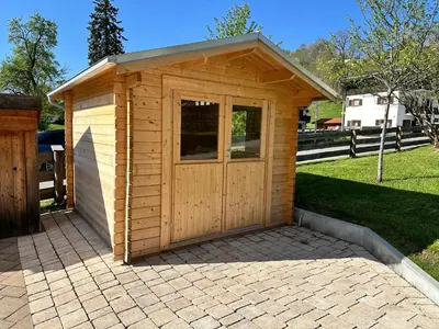 Das Gebäude in dem sich die Ferienwohnung befindet