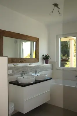 Ein Badezimmer in der Unterkunft Ferienwohnung Ammersee by paul apartments