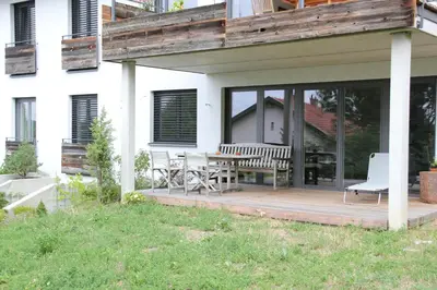 Das Gebäude in dem sich die Ferienwohnung befindet
