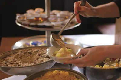 Essen im Hotel oder in der Nähe