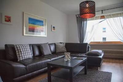 Ein Sitzbereich in der Unterkunft Haus Elisabeth