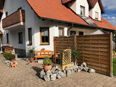 Das Gebäude in dem sich die Ferienwohnung befindet