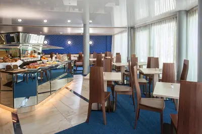 Ein Sitzbereich in der Unterkunft Victory Gästehaus Therme Erding