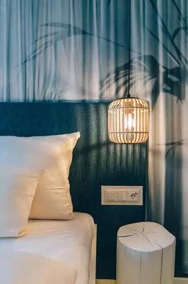 Ein Bett oder Betten in einem Zimmer der Unterkunft Victory Gästehaus Therme Erding