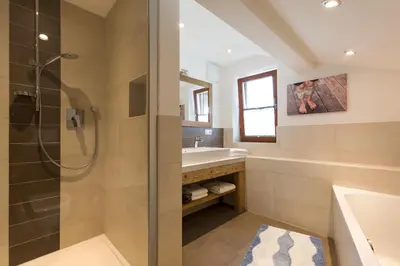 Ein Badezimmer in der Unterkunft Zaißlhäusl Hof Ferienwohnungen