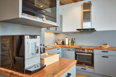 Küche/Küchenzeile in der Unterkunft Alpis Ferienwohnung