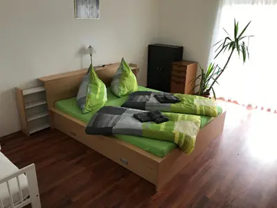 Ein Bett oder Betten in einem Zimmer der Unterkunft Haus Johanna