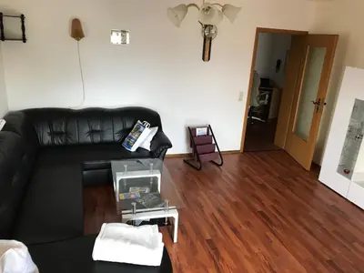 Ein Sitzbereich in der Unterkunft Haus Johanna