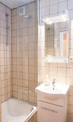 Ein Badezimmer in der Unterkunft Hotel Giesing
