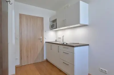 Küche/Küchenzeile in der Unterkunft Gästehaus am Lindenhain