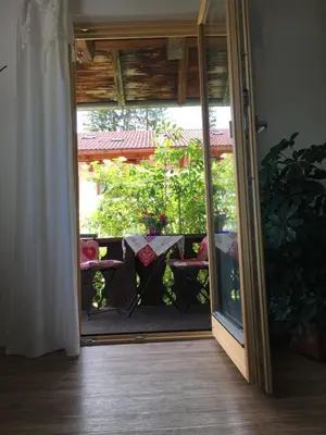 Ein Balkon oder eine Terrasse in der Unterkunft Ferienhaus Ursula