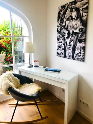 Ein Sitzbereich in der Unterkunft Apartment SEEnsucht - Tolle Lage, nah am See, perfekt für Familien