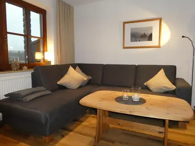 Ein Sitzbereich in der Unterkunft Haus Abendsonne Familie Druxes