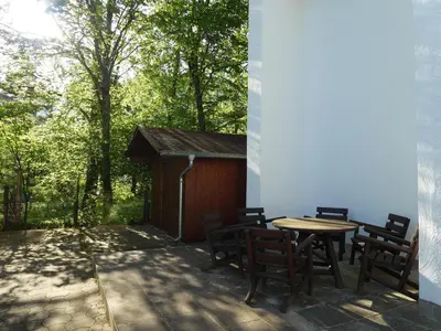 Das Gebäude in dem sich die Ferienwohnung befindet