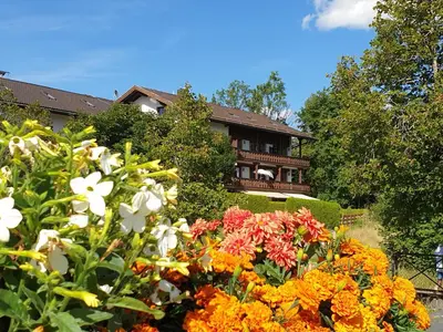 Ein Garten an der Unterkunft Haus Abendsonne Familie Druxes