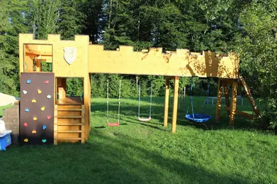Ein Kinderspielbereich in der Unterkunft Pension Gerstenbrand