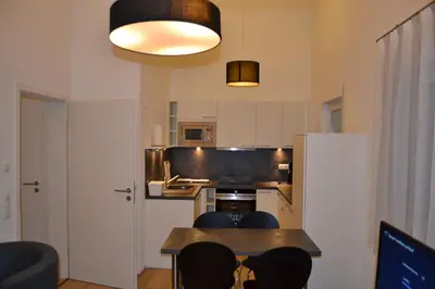 Küche/Küchenzeile in der Unterkunft Aparthotel Sebastian