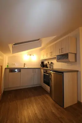 Küche/Küchenzeile in der Unterkunft Alpen - Apartments