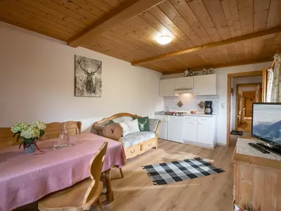 Küche/Küchenzeile in der Unterkunft Berggasthof Bichlersee