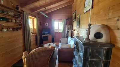 Ein Sitzbereich in der Unterkunft Ferienwohnung Elisabeth