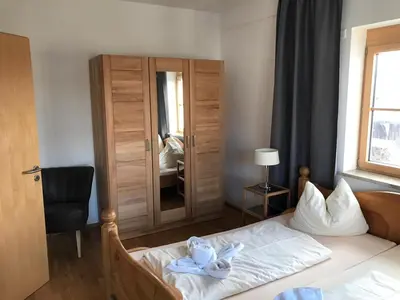 Ein Bett oder Betten in einem Zimmer der Unterkunft Gasthof zur Post