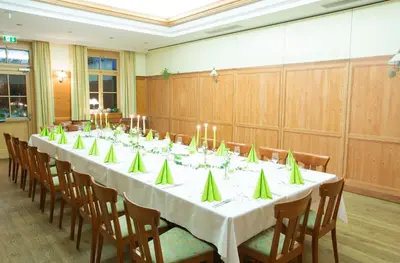 Der Geschäftsbereich oder Konferenzraum in der Unterkunft Gasthof zur Post