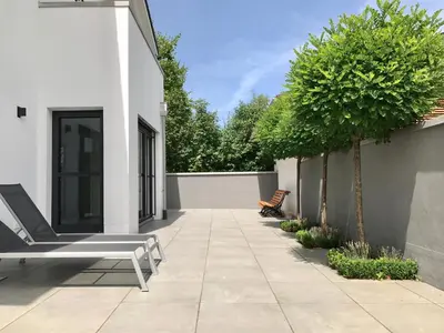 Ein Garten an der Unterkunft Ferienhaus Achmühle