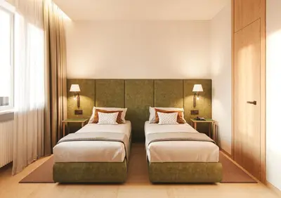 Ein Bett oder Betten in einem Zimmer der Unterkunft OneBavariaHomes