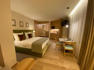 Ein Bett oder Betten in einem Zimmer der Unterkunft OneBavariaHomes